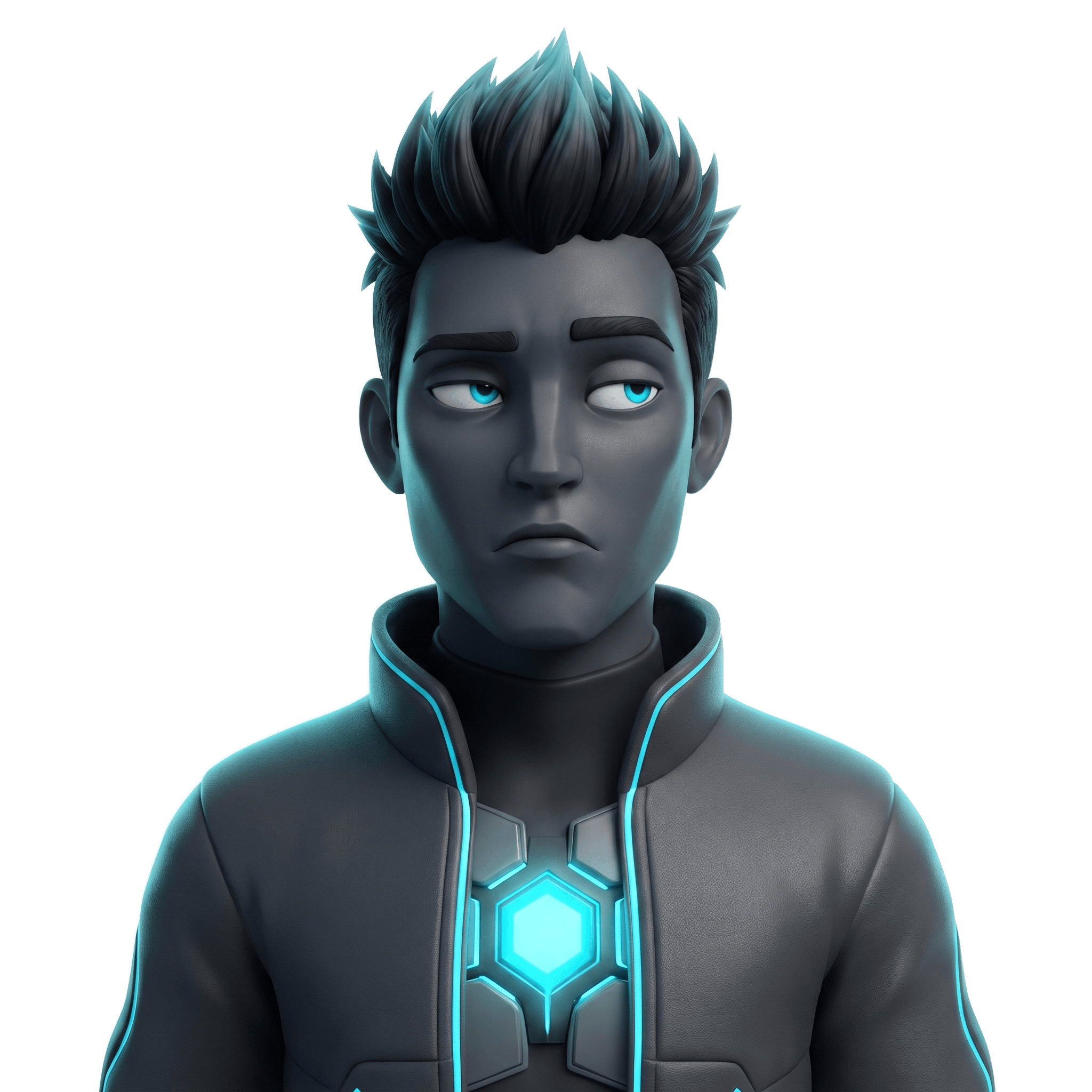 Logicore mascot giving an unimpressed side-eye
